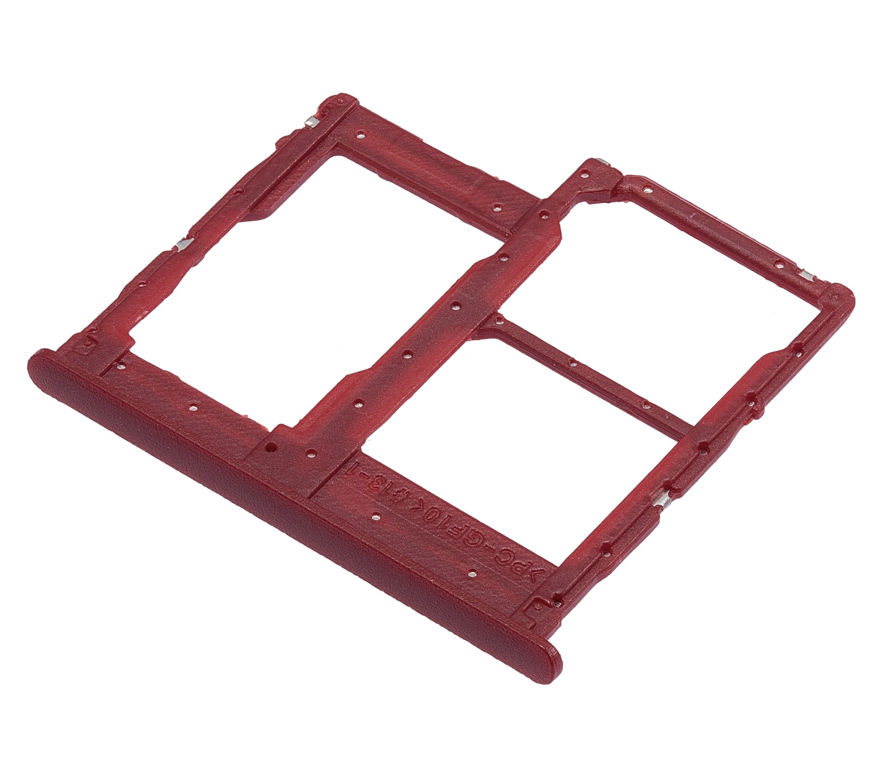 Dual Sim Card Tray Compatible For Samsung Galaxy A01 Core (A013 / 2020) (Red)