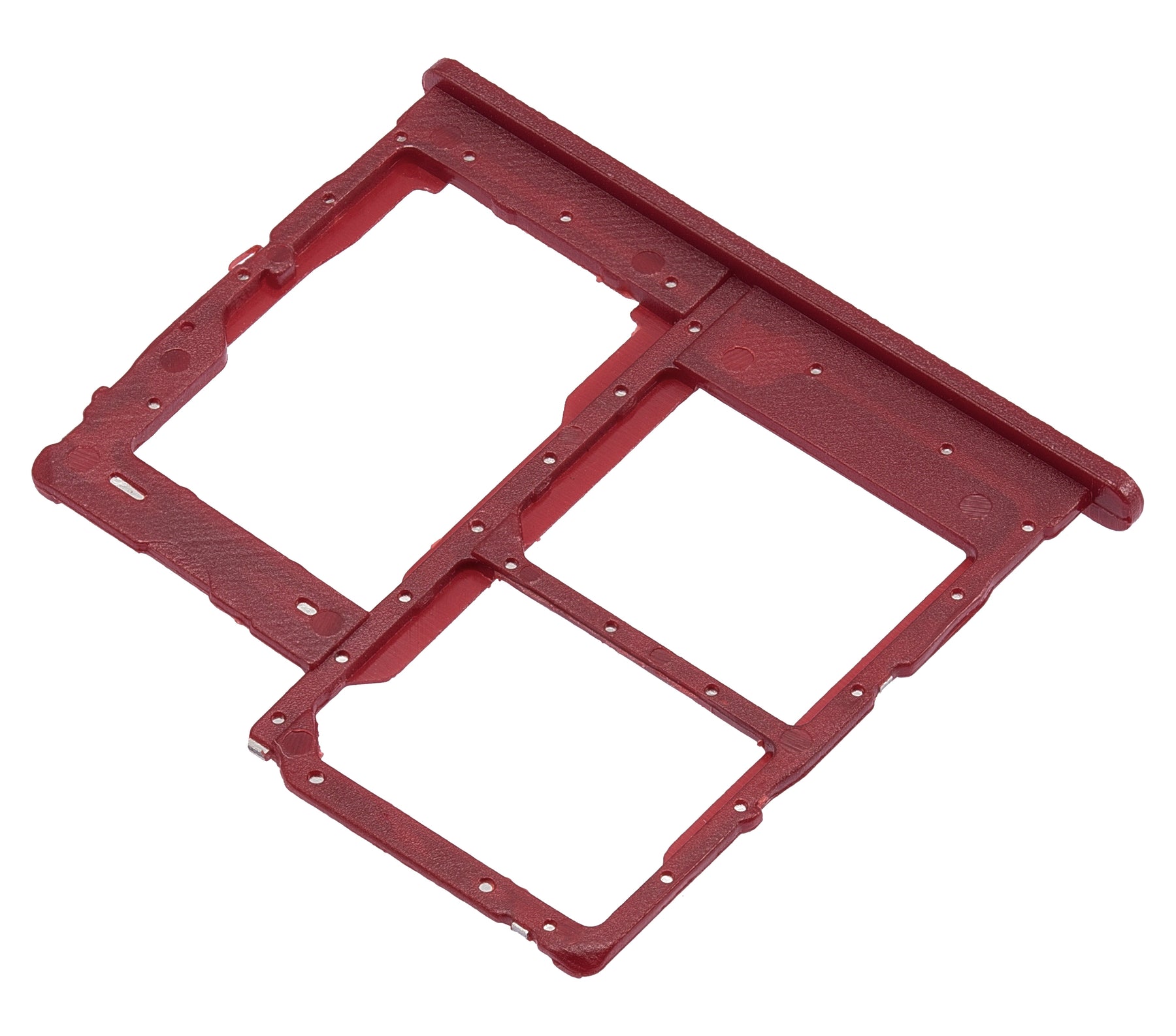Dual Sim Card Tray Compatible For Samsung Galaxy A01 Core (A013 / 2020) (Red)