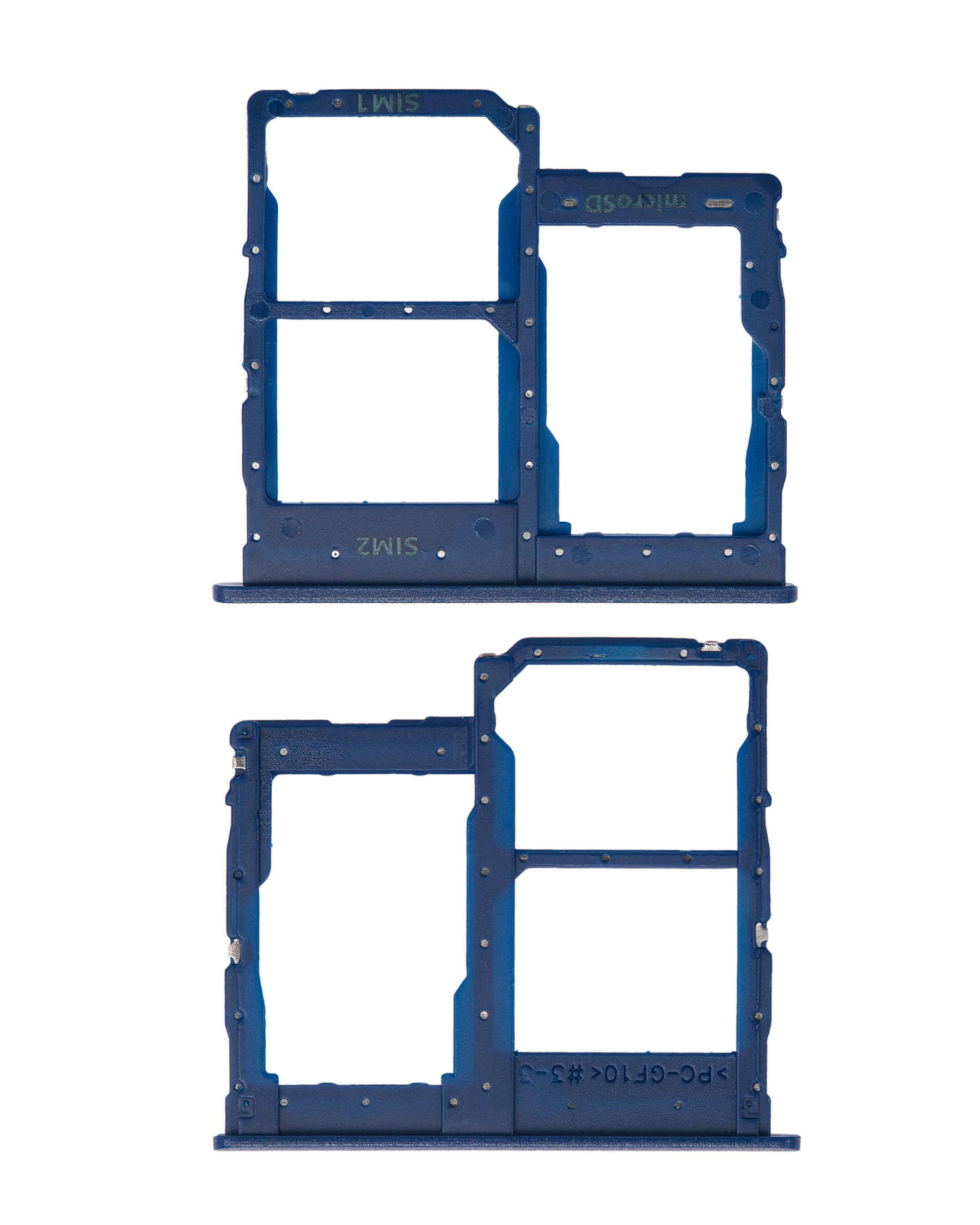 Dual Sim Card Tray Compatible For Samsung Galaxy A01 Core (A013 / 2020) (Blue)