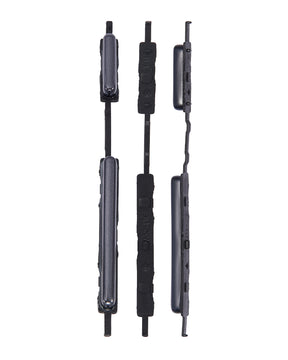 Replacement Hard Buttons (Power / Volume) Compatible For Samsung Galaxy A32 4G (A325 / 2021) (Awesome Black)