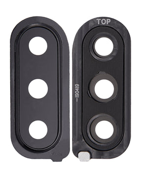 Back Camera Glass Lens And Cover Bezel Compatible For Samsung Galaxy M30 (M305 / 2019) (Black)