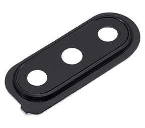 Back Camera Glass Lens And Cover Bezel Compatible For Samsung Galaxy M30 (M305 / 2019) (Black)
