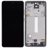 Replacement OLED Assembly With Frame Compatible For Samsung Galaxy A52 4G (A525 / 2021) / A52 5G (A526 / 2021) / A52S 5G (A528 / 2021) (6.46") (Vemake) (Awesome Black)