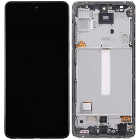 Replacement OLED Assembly With Frame Compatible For Samsung Galaxy A52 4G (A525 / 2021) / A52 5G (A526 / 2021) / A52S 5G (A528 / 2021) (6.46") (Vemake) (Awesome White)
