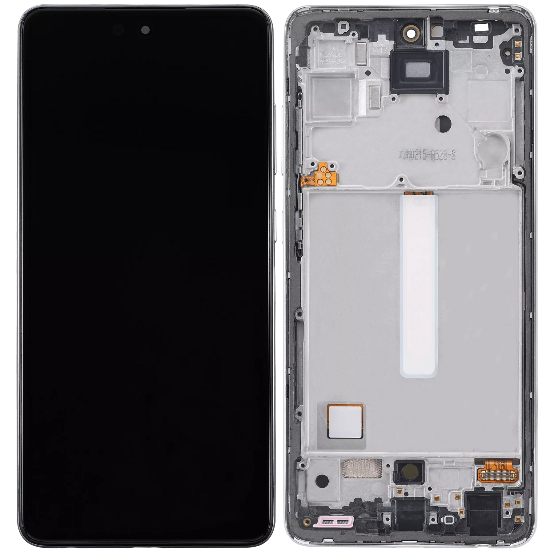 Replacement OLED Assembly With Frame Compatible For Samsung Galaxy A52 4G (A525 / 2021) / A52 5G (A526 / 2021) / A52S 5G (A528 / 2021) (6.46") (Vemake) (Awesome White)