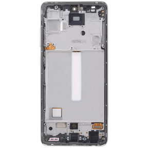 OLED Assembly With Frame Compatible For Samsung Galaxy A52 4G (A525 / 2021) / A52 5G (A526 / 2021) / A52S 5G (A528 / 2021) (6.46") (Vemake) (Awesome White)