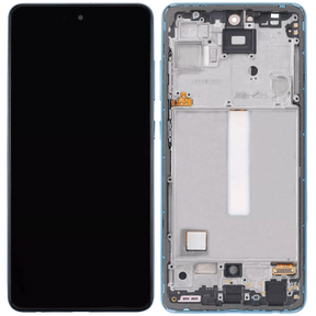 Replacement OLED Assembly With Frame Compatible For Samsung Galaxy A52 4G (A525 / 2021) / A52 5G (A526 / 2021) / A52S 5G (A528 / 2021) (6.46") (Vemake) (Awesome Blue)