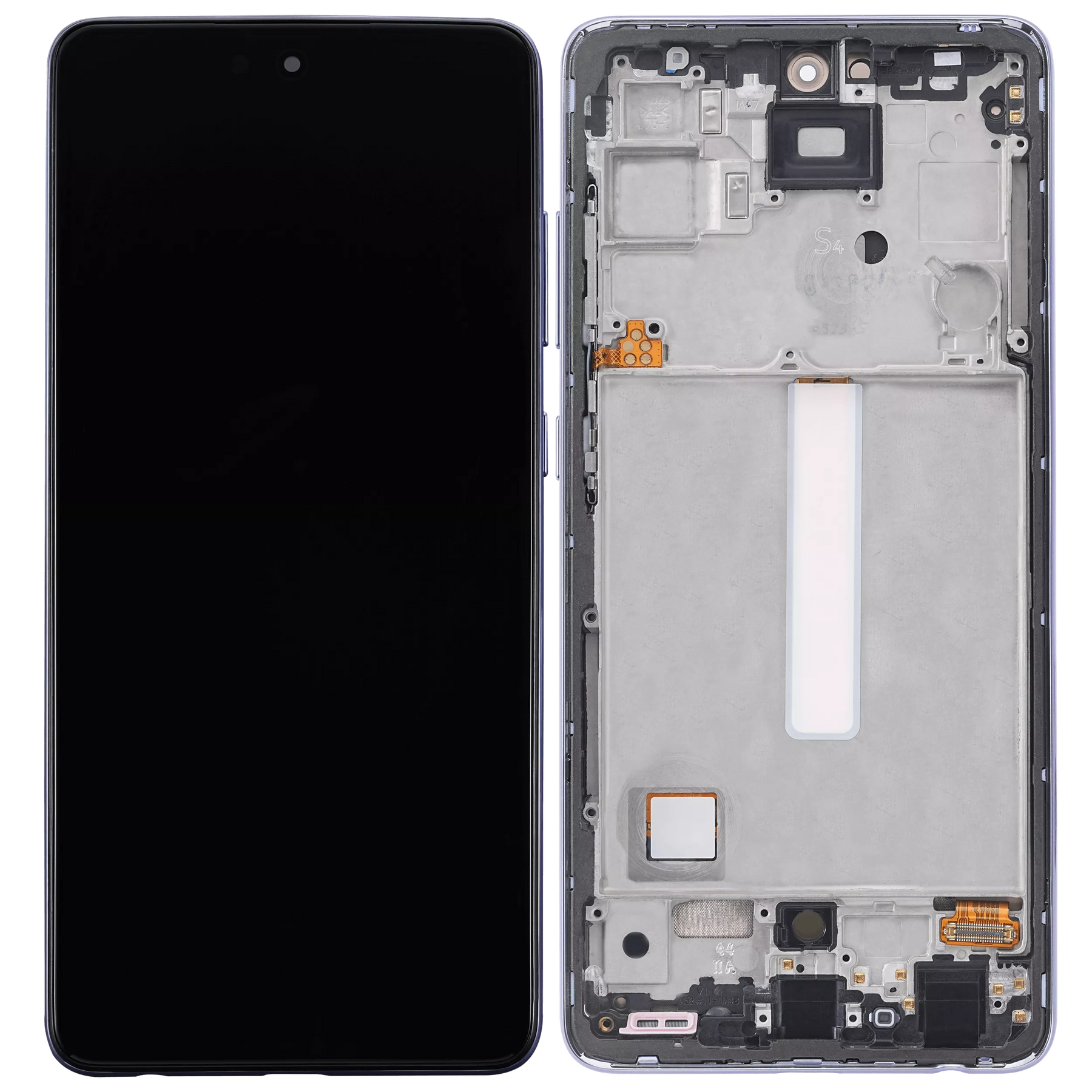 OLED Assembly With Frame Compatible For Samsung Galaxy A52 4G (A525 / 2021) / A52 5G (A526 / 2021) / A52S 5G (A528 / 2021) (6.46") (Vemake) (Awesome Purple)