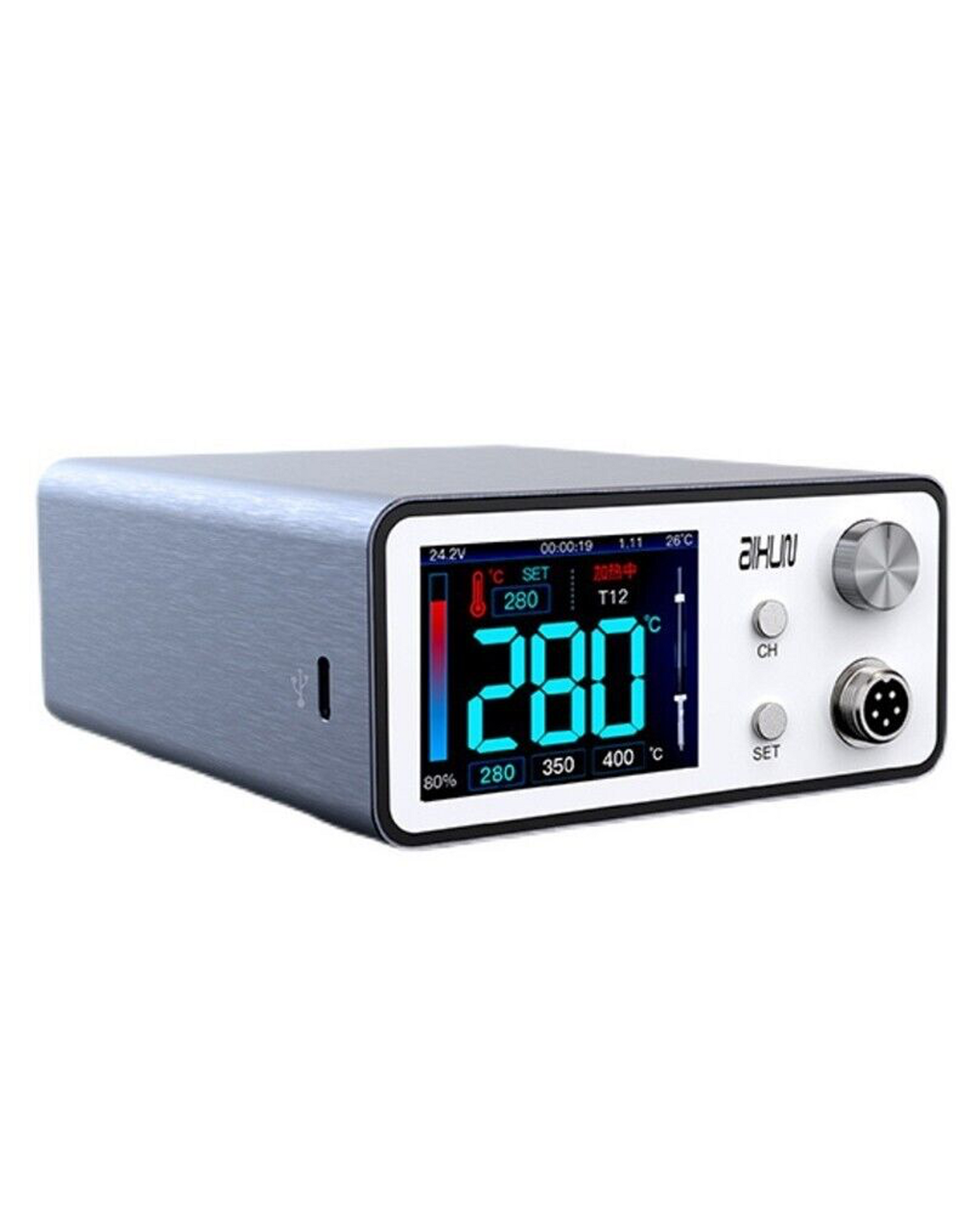 T3A Intelligent Soldering Station With T245 Handle and 3 Iron Tips (Aixun)