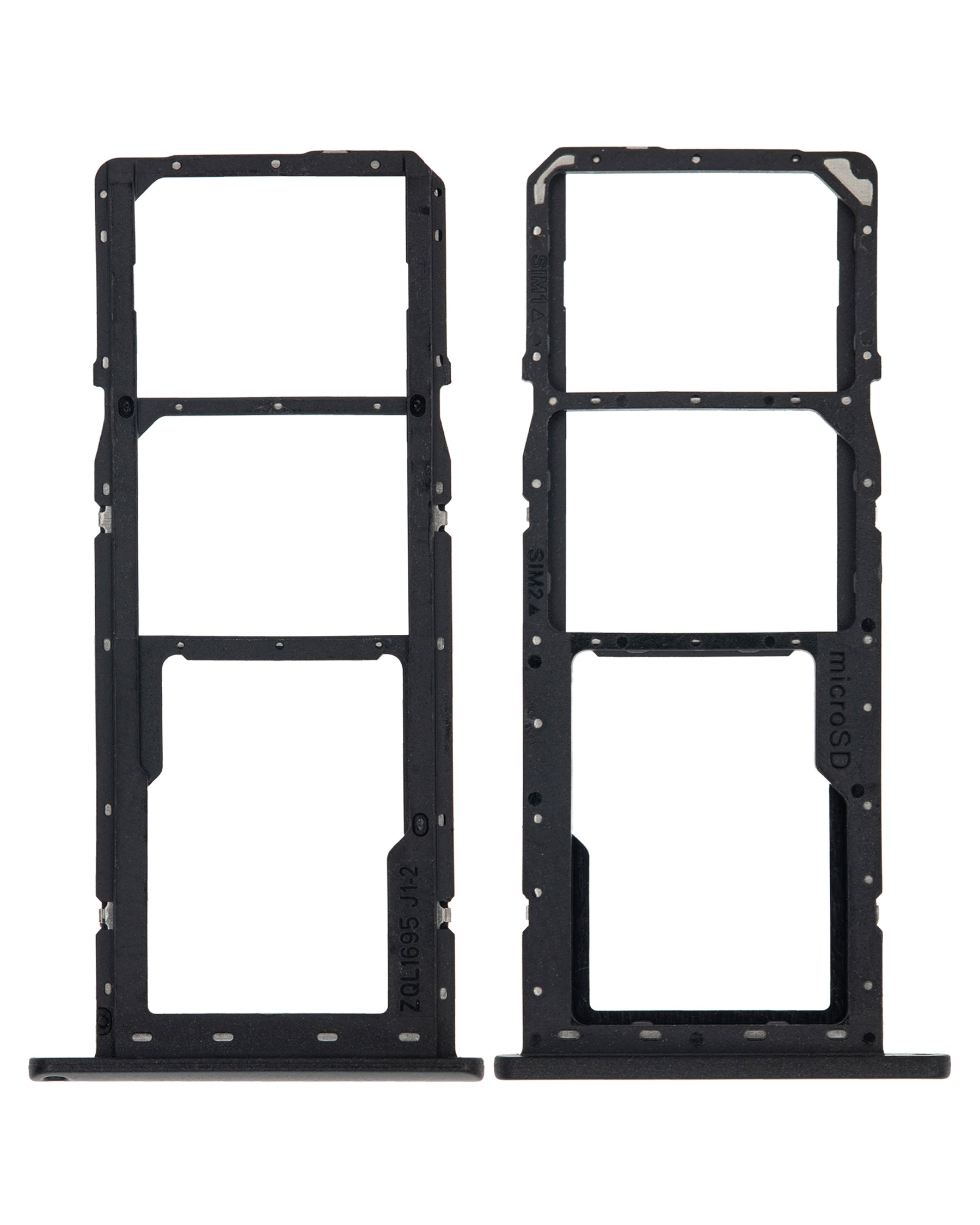 Dual Sim Card Tray Compatible For Samsung Galaxy A11 (A115 / 2020) (Black)