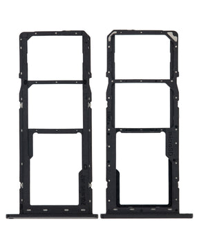 Dual Sim Card Tray Compatible For Samsung Galaxy A11 (A115 / 2020) (Black)