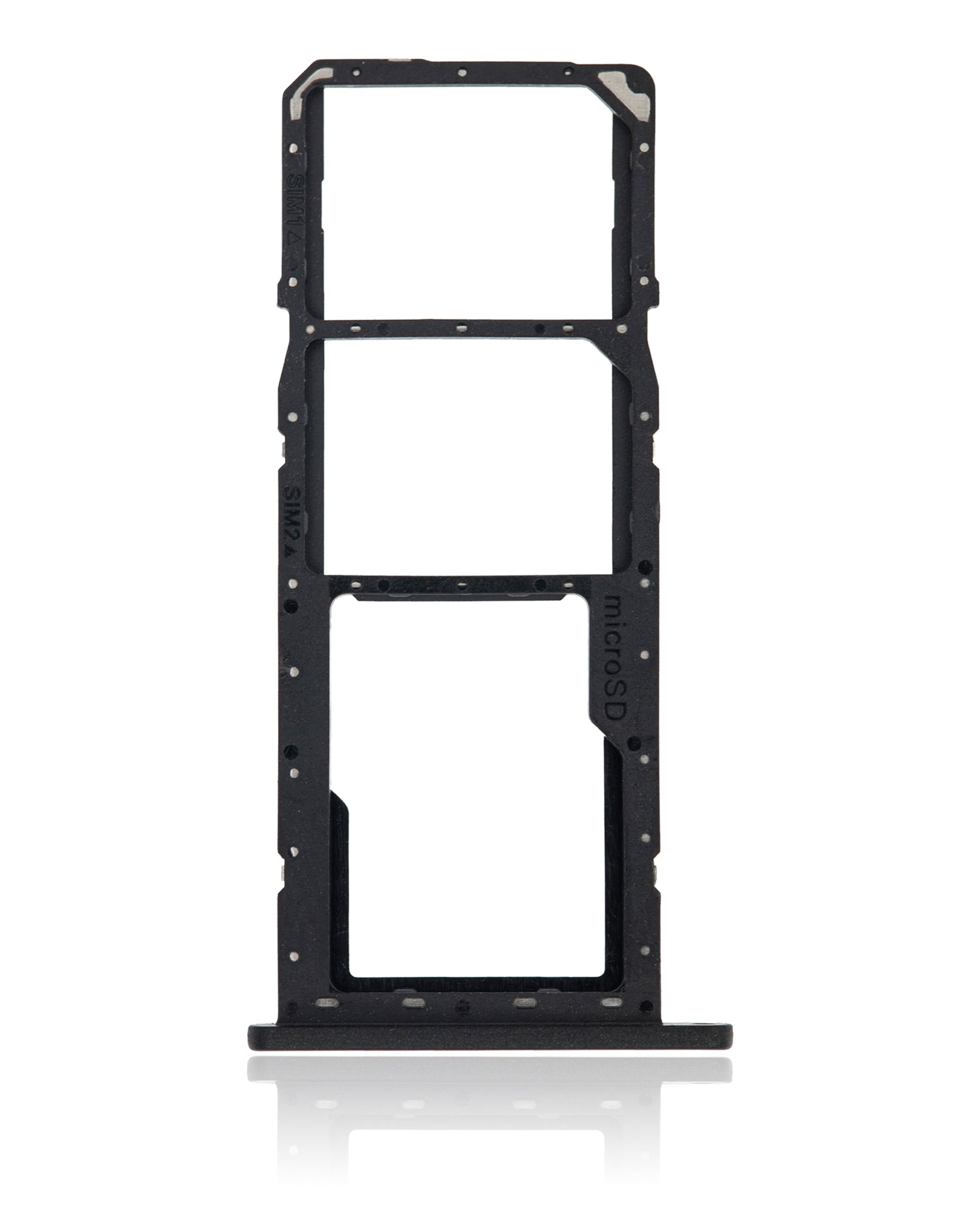 Dual Sim Card Tray Compatible For Samsung Galaxy A11 (A115 / 2020) (Black)