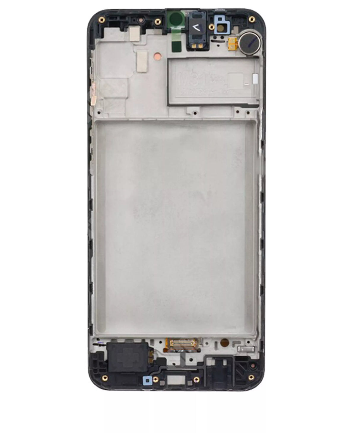 OLED Assembly With Frame Compatible For Samsung Galaxy M31 (M315 / 2020) (Black) (Service Pack)