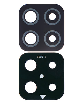 Back Camera Lens (Glass Only) With Adhesive Compatible For Samsung Galaxy A22 4G (A225 / 2021) (1 Pack) (Black)