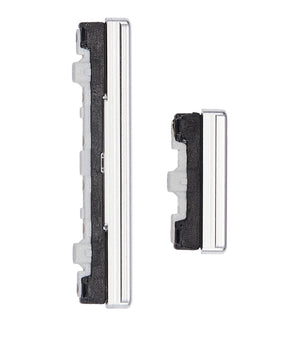 Replacement Hard Buttons (Power / Volume) Compatible For Samsung Galaxy A51 5G (A516 / 2020) (Prism Cube White)