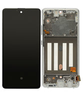 OLED Assembly With Frame Compatible For Samsung Galaxy A51 5G (A516 / 2020) (Non-Verizon 5G UW Frame) (6.46") (Vemake) (Prism Cube White)