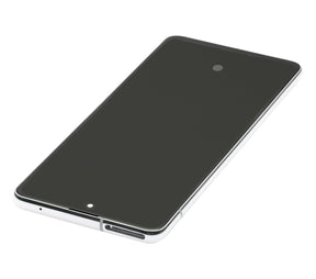 OLED Assembly With Frame Compatible For Samsung Galaxy A51 5G (A516 / 2020) (Non-Verizon 5G UW Frame) (6.46") (Vemake) (Prism Cube White)