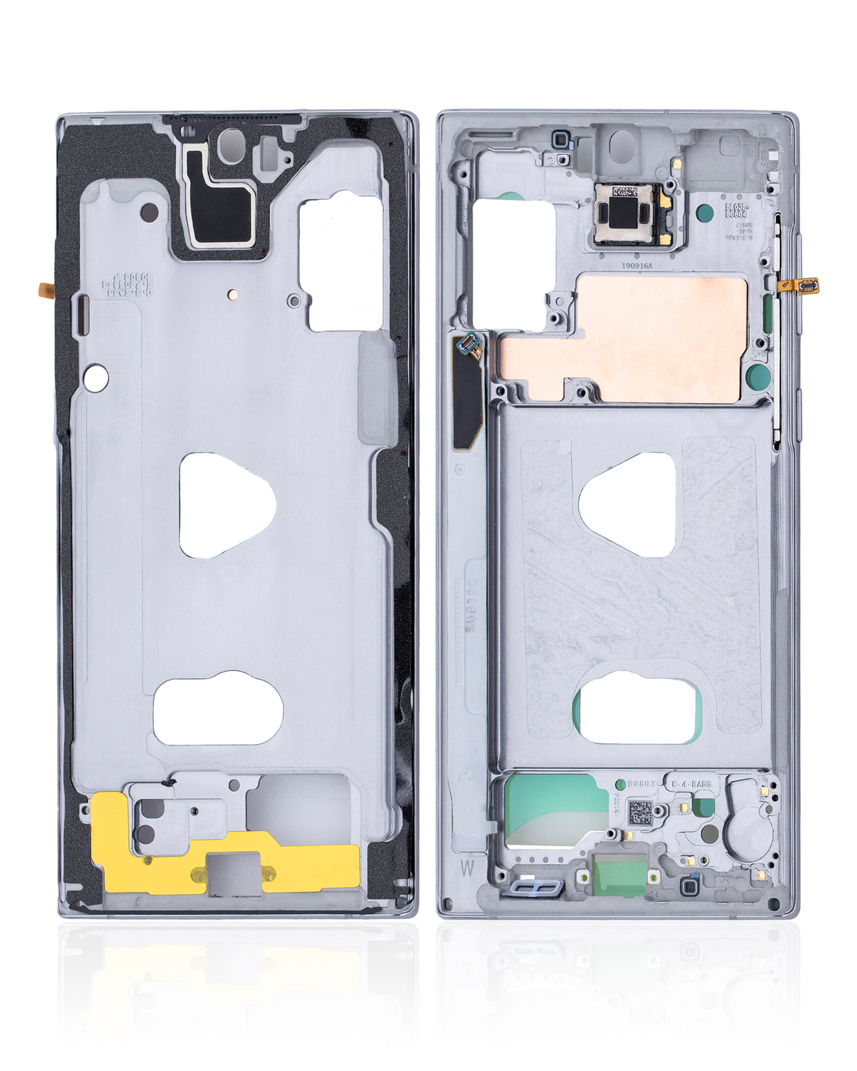 Mid-Frame Housing Compatible For Samsung Galaxy Note 10 Replacement (Aura White)