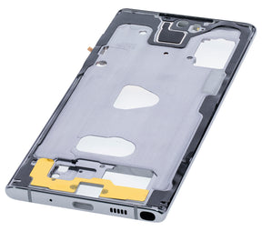 Mid-Frame Housing Compatible For Samsung Galaxy Note 10 Replacement (Aura White)