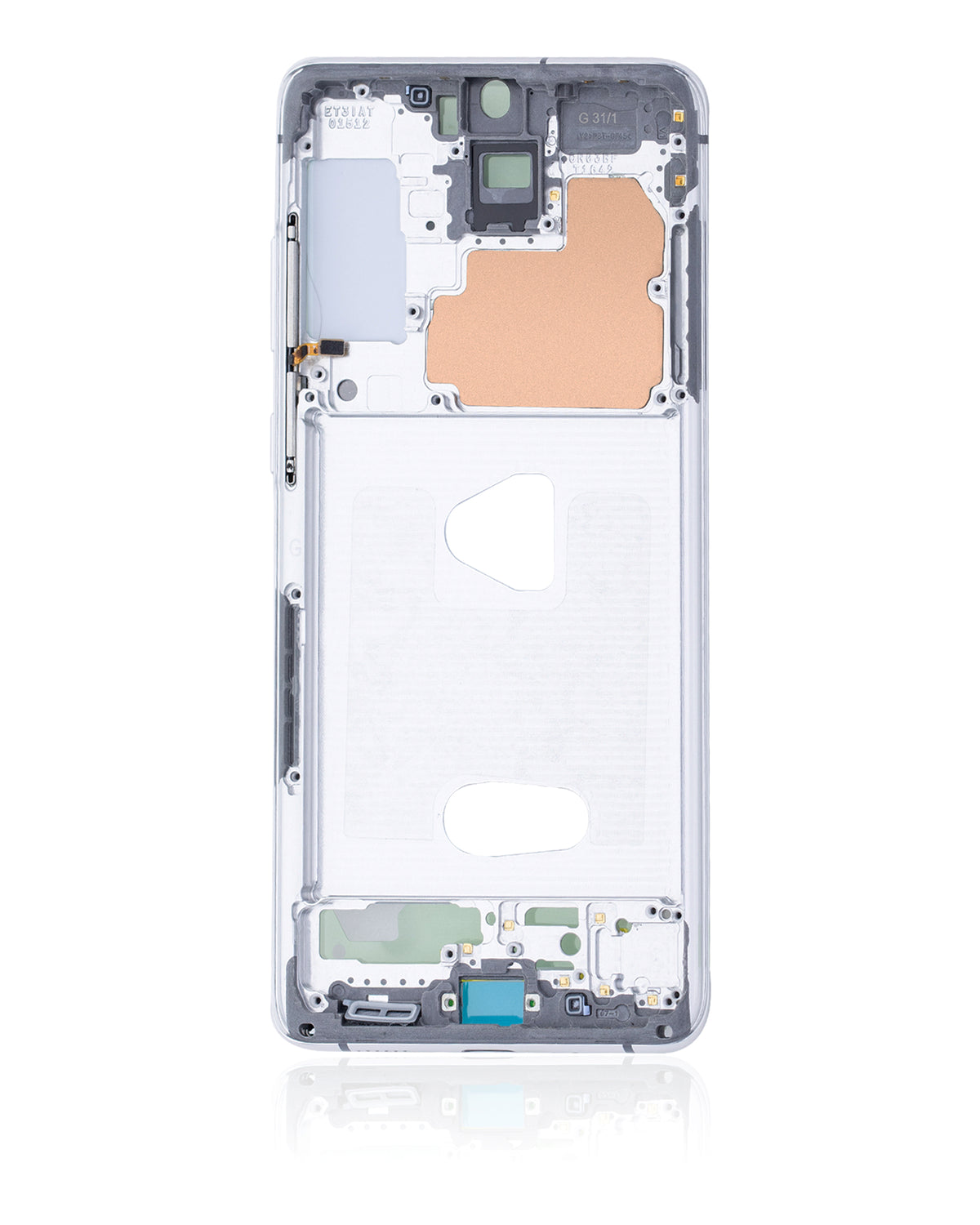 Mid-Frame Housing Compatible For Samsung Galaxy S20 Plus Replacement by Macfactory.Store (Cloud White)