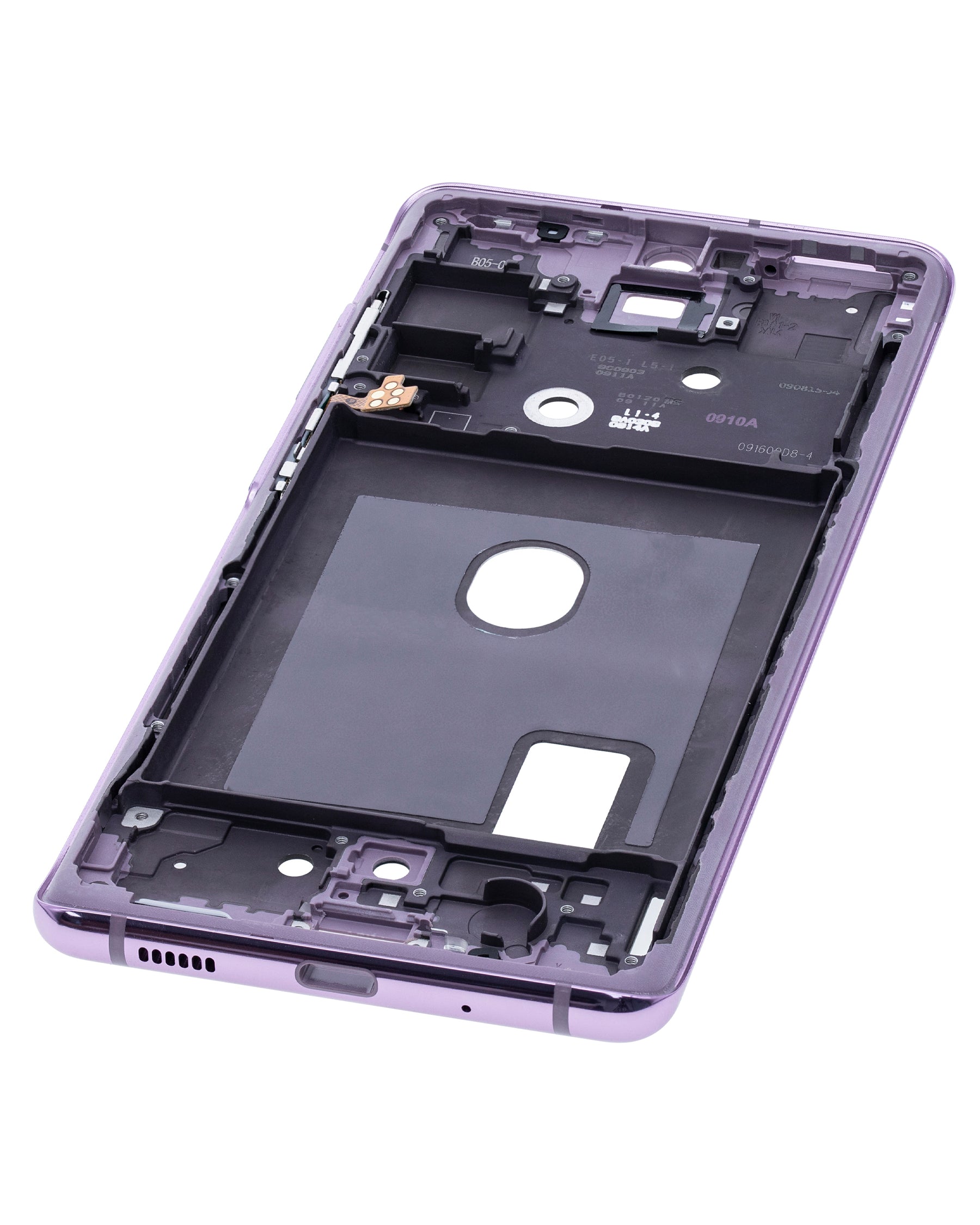 Mid-Frame Housing Compatible For Samsung Galaxy S20 FE Replacement by Macfactory.Store (Cloud Lavender)
