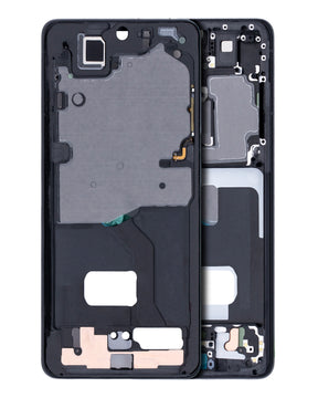 Mid-Frame Housing Compatible For Samsung Galaxy S21 Ultra Replacement (Phantom Black)