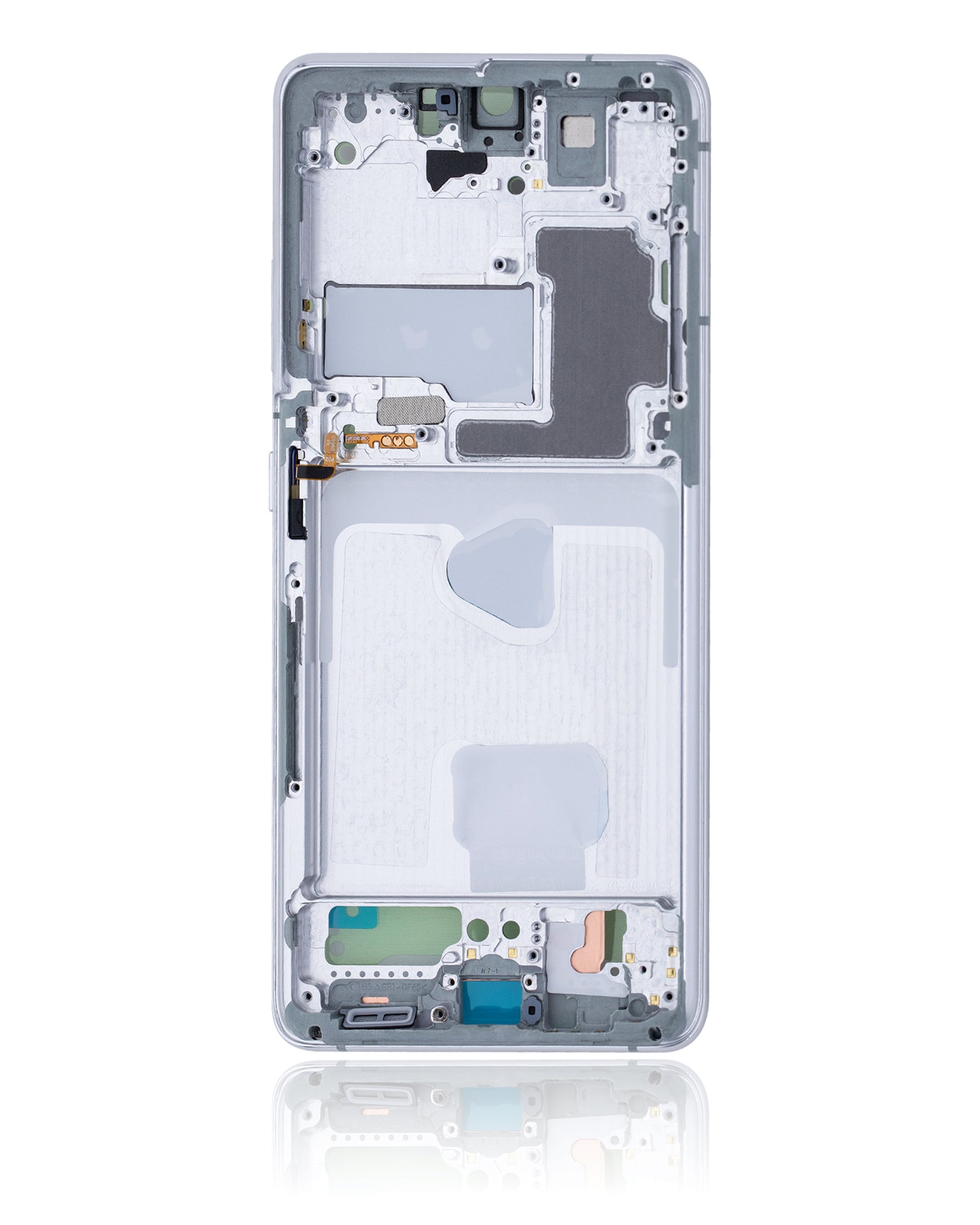 Mid-Frame Housing Compatible For Samsung Galaxy S21 Ultra Replacement (Phantom Silver)
