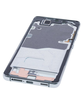 Mid-Frame Housing Compatible For Samsung Galaxy S21 Ultra Replacement (Phantom Silver)