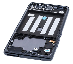 Replacement Mid-Frame Housing Compatible For Samsung Galaxy A51 5G (A516 / 2020) (Non-Verizon 5G UW) (Prism Cube Black)