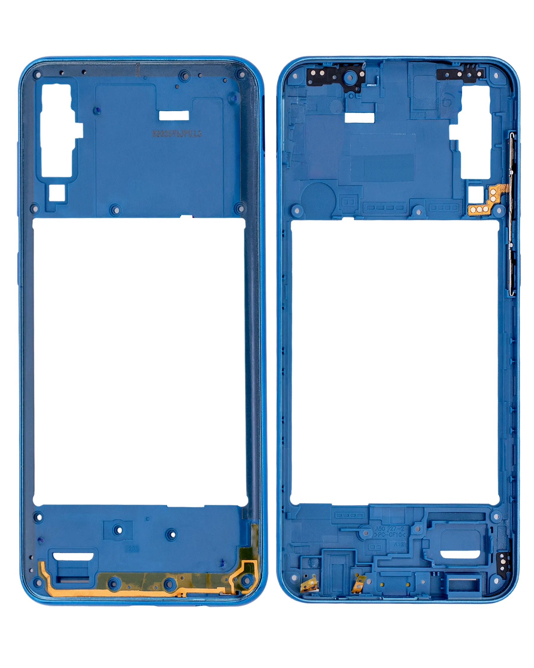 Mid-Frame Housing Compatible For Samsung Galaxy A50 (A505 / 2019) (International Version) (Aftermarket Plus) (Blue)