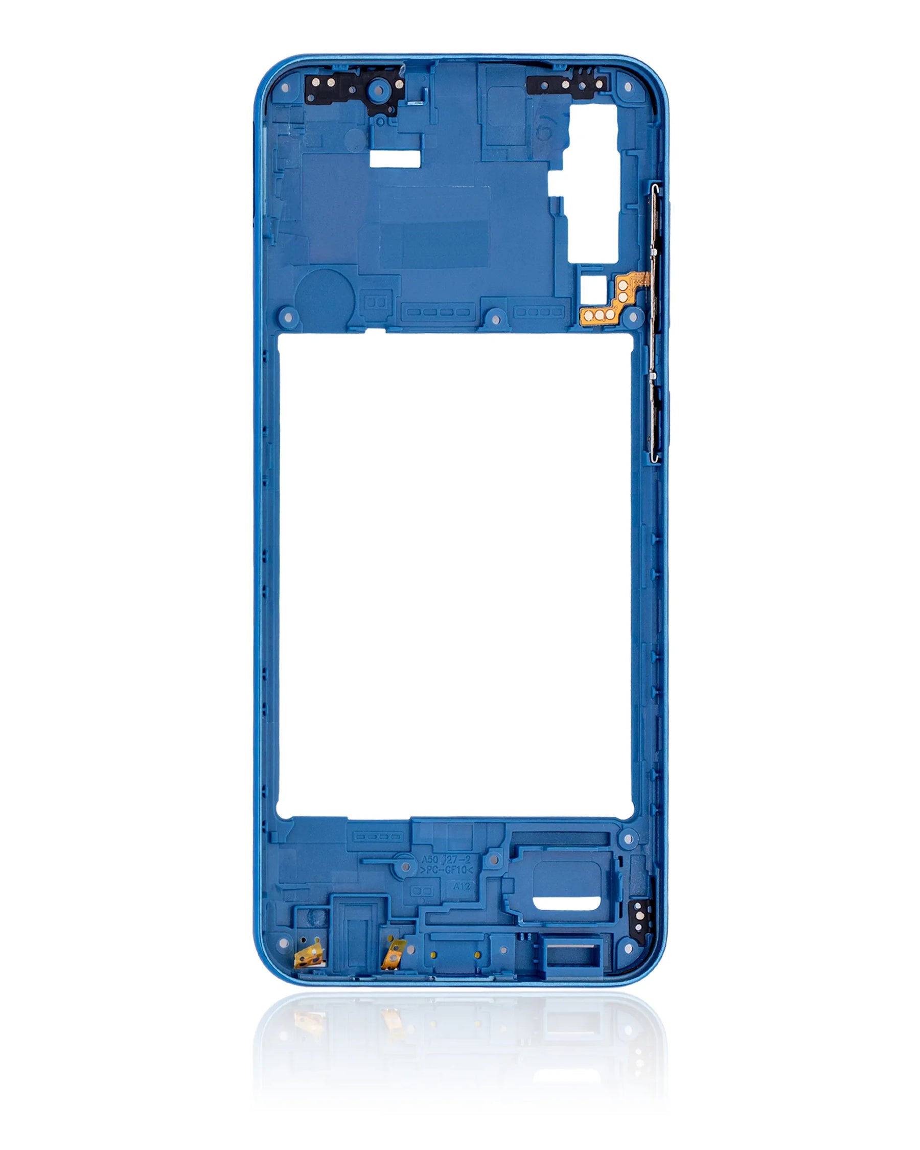Mid-Frame Housing Compatible For Samsung Galaxy A50 (A505 / 2019) (International Version) (Aftermarket Plus) (Blue)