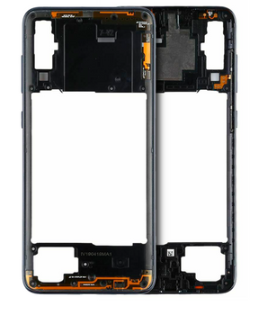 Mid-Frame Housing Compatible For Samsung Galaxy A70 Replacement (A705 / 2019) (Vemake) (Black)