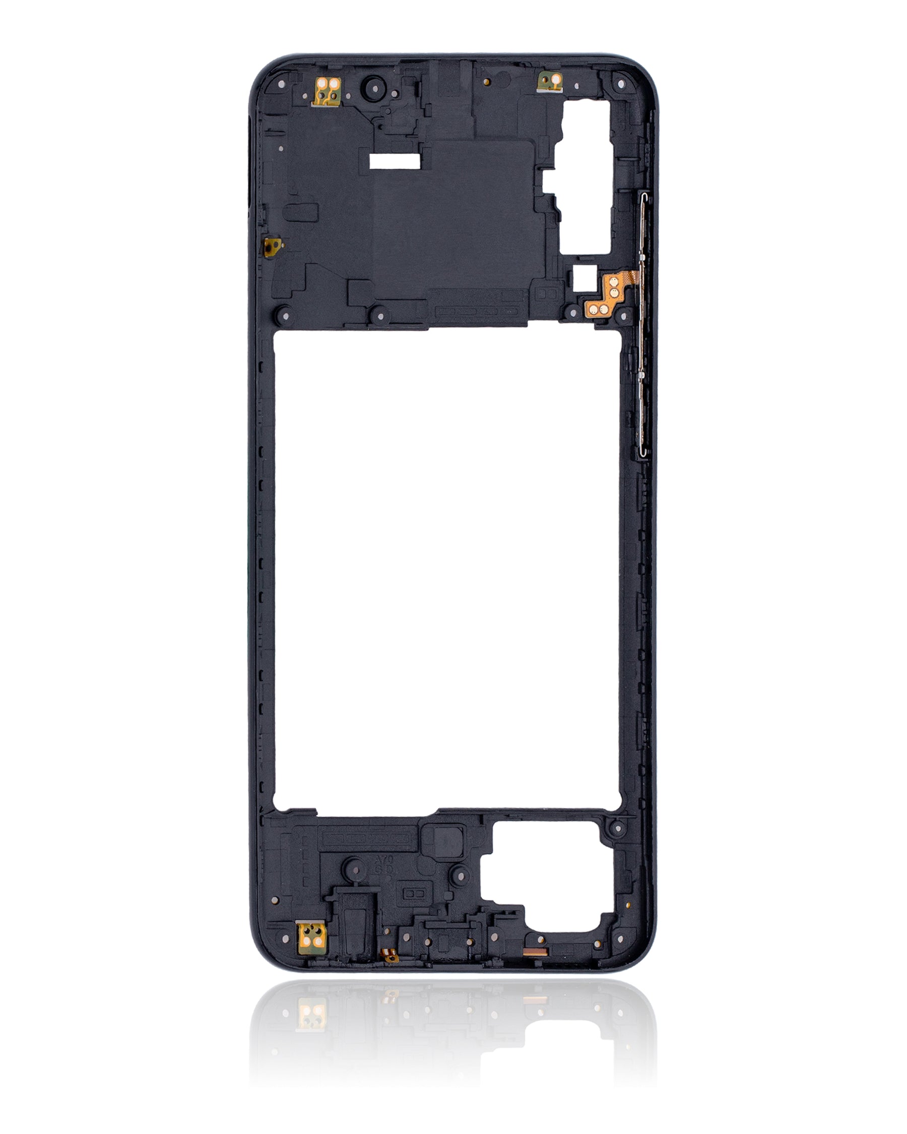 Mid-Frame Housing Compatible For Samsung Galaxy A70 Replacement (A705 / 2019) (Vemake) (Black)
