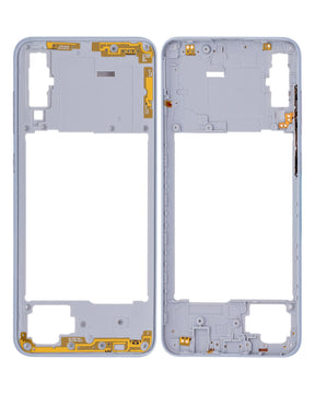 Mid-Frame Housing Replacement Compatible For Samsung Galaxy A70 (A705 / 2019) (Vemake) (White)
