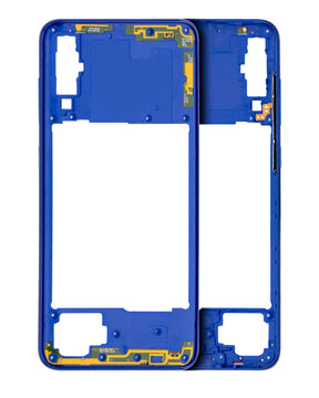 Mid-Frame Housing Compatible For Samsung Galaxy A70 Replacement (A705 / 2019) (Vemake) (Blue)