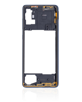 Replacement Mid-Frame Housing Compatible For Samsung Galaxy A71 (A715 / 2020) ( Vemake) (Prism Crush Black)