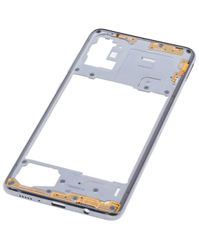 Replacement Mid-Frame Housing Compatible For Samsung Galaxy A71 (A715 / 2020) (Vemake) (Prism Crush Silver)
