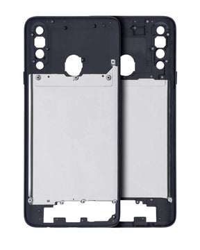 Mid-Frame Housing Compatible For Samsung Galaxy A20S (A207 / 2019) (Vemake) (Black)