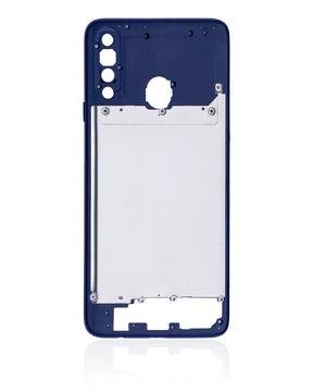 Mid-Frame Housing Compatible For Samsung Galaxy A20S (A207 / 2019) (Vemake) (Blue)