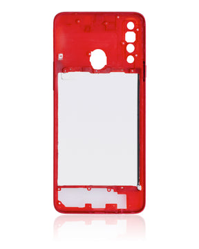 Mid-Frame Housing Compatible For Samsung Galaxy A20S (A207 / 2019) (Vemake) (Red)