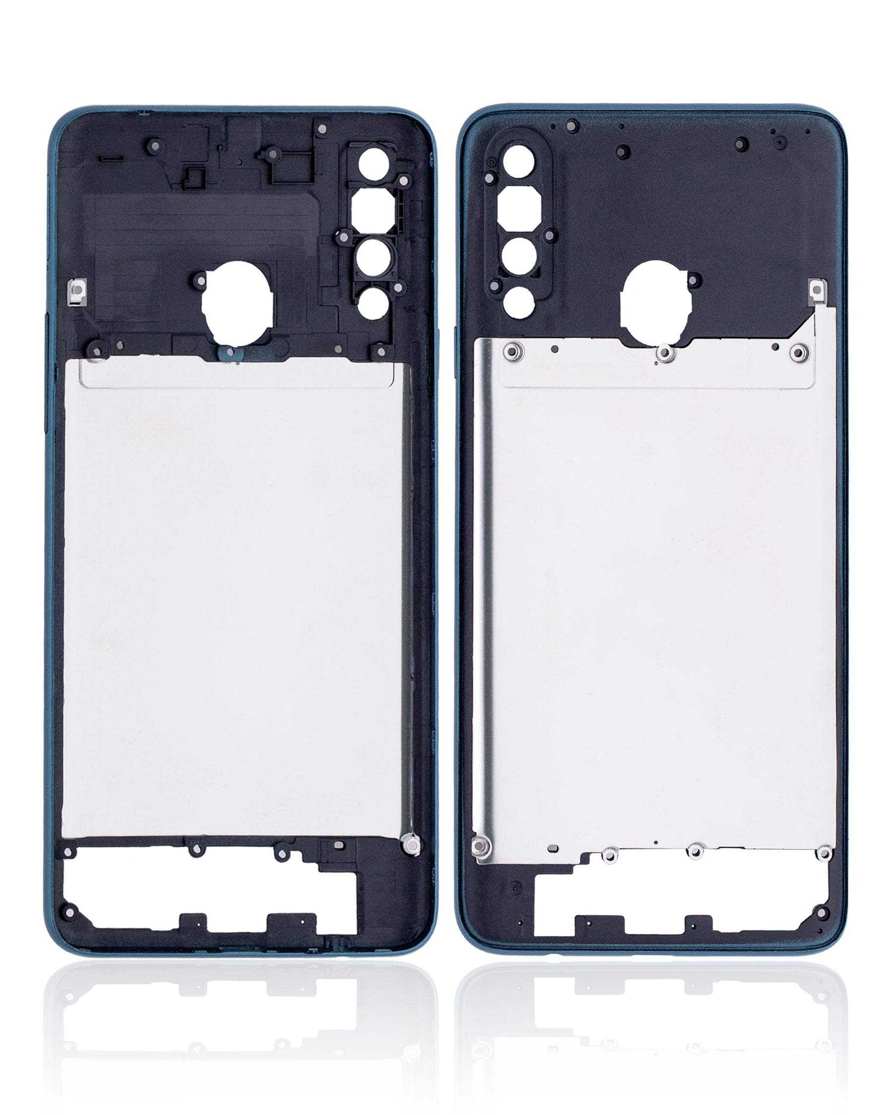 Mid-Frame Housing Compatible For Samsung Galaxy A20S (A207 / 2019) (Vemake) (Green)