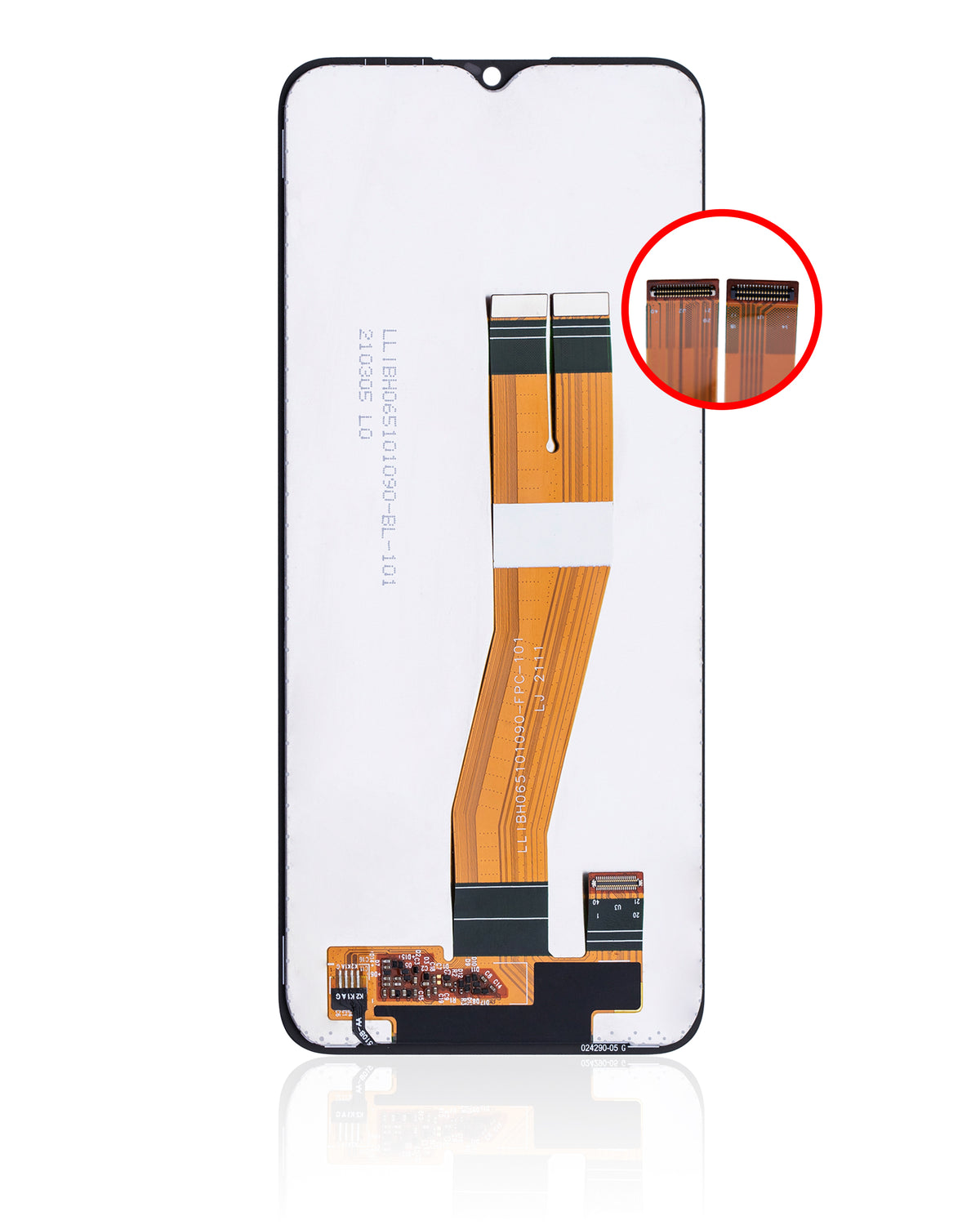 LCD Assembly Without Frame Compatible For Samsung Galaxy A03s (A037F / 2021) (Dual Sim) (Type C Frame) (Refurbished) (All Colors)