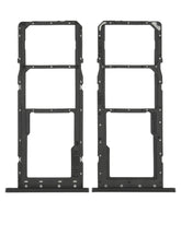 Dual Sim Card Tray Compatible For Samsung Galaxy A03S (A037F / 2021) (Black)