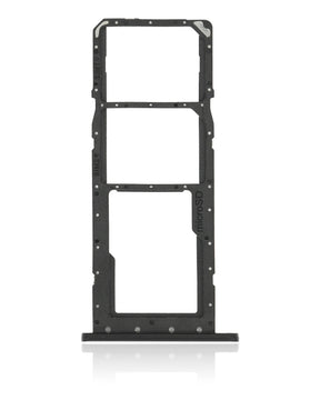 Dual Sim Card Tray Compatible For Samsung Galaxy A03S (A037F / 2021) (Black)
