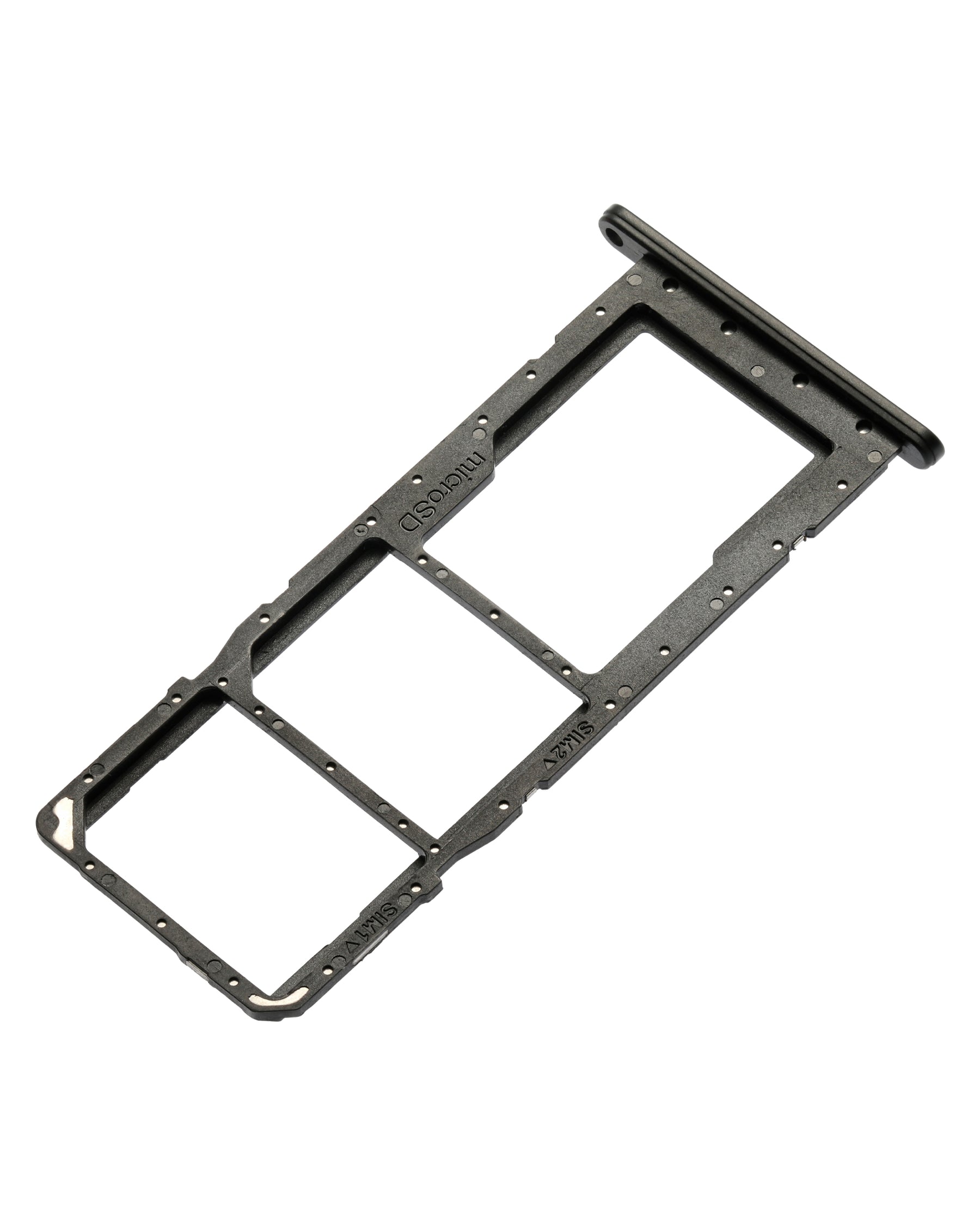 Dual Sim Card Tray Compatible For Samsung Galaxy A03S (A037F / 2021) (Black)
