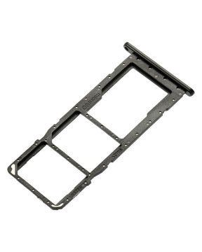 Dual Sim Card Tray Compatible For Samsung Galaxy A03S (A037F / 2021) (Black)