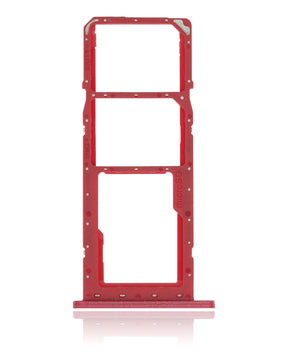 Dual Sim Card Tray Compatible For Samsung Galaxy A03S (A037F / 2021) (Red)