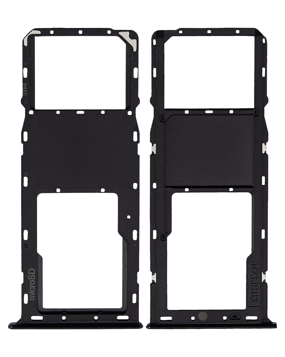 Single Sim Card Tray Compatible For Samsung Galaxy A03S (A037U / 2021) (Black)