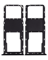 Single Sim Card Tray Compatible For Samsung Galaxy A03S (A037U / 2021) (Black)