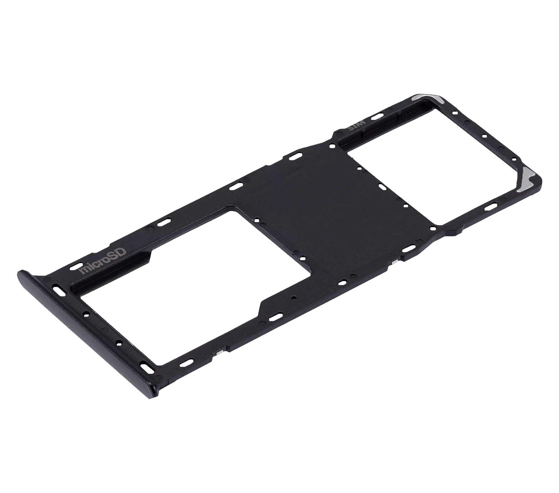Single Sim Card Tray Compatible For Samsung Galaxy A03S (A037U / 2021) (Black)